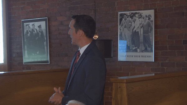 Meteorologist Sean Parker at Ludlow Rotary