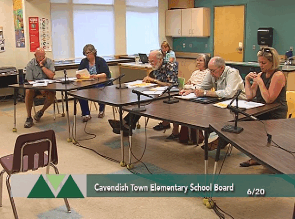 Cavendish Town Elem. School Bd. 6/20