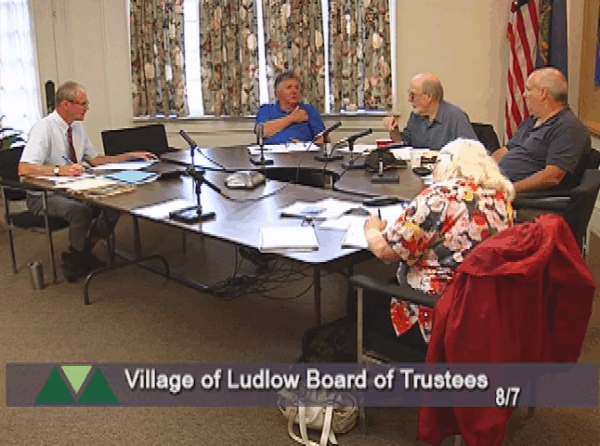 Village of Ludlow Bd. of Trustees 8/7