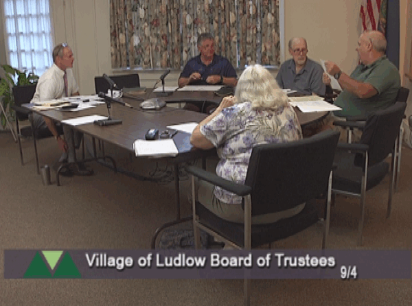 Ludlow Villlage Board of Trustees 9/4
