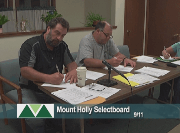 Mt. Holly Selectboard 9/11