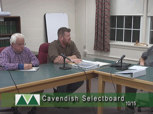 Cavendish Selectboard 10/15
