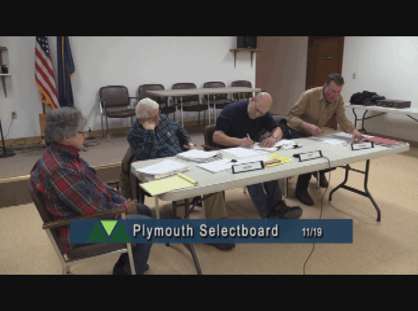 Plymouth Selectboard 12/17