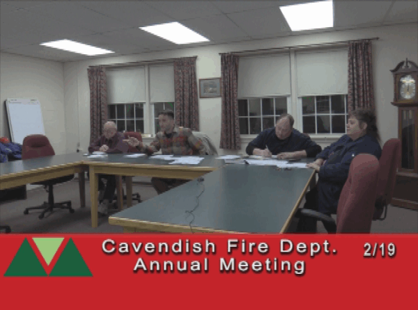 Cavendish Fire Dept. Annual Meeting 2019