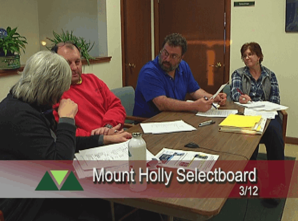 Mount Holly Selectboard 3/12