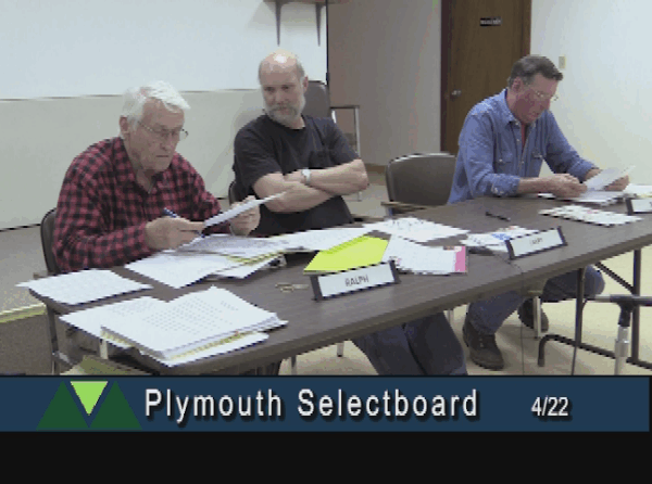 Plymouth Selectboard 4/22
