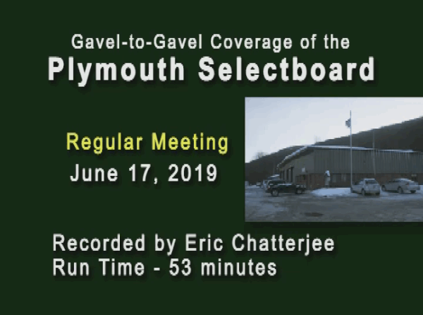 Plymouth Selectboard 6/17