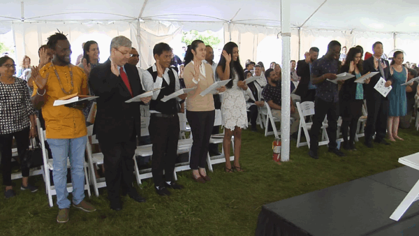 U.S. Naturalization Ceremony at Coolidge Historic Site