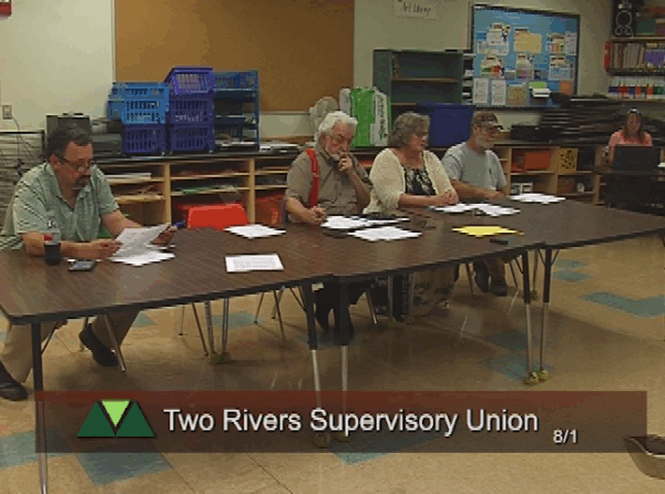 Two Rivers Supervisory Union Board 8/1