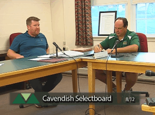 Cavendish Selectboard 8/12