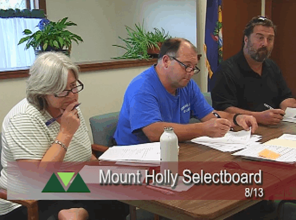 Mount Holly Selectboard 8/13