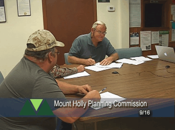 Mount Holly Planning Commission 9/16
