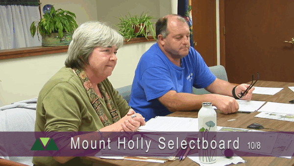 Mount Holly Selectboard 10/8