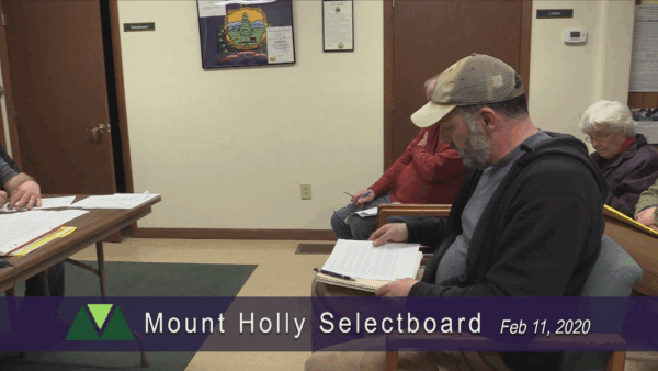 Mount Holly Selectboard 2/11