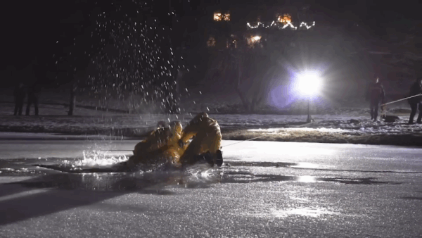 Proctorsville Fire Dept.- Ice Water Rescue Training