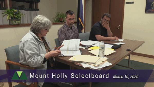 Mount Holly Selectboard 3/10