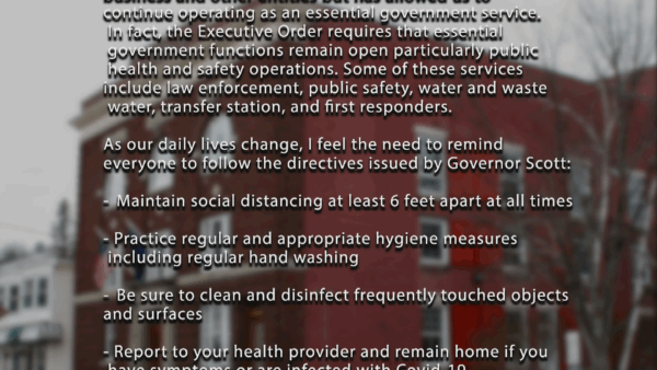 Town of Ludlow COVID-19 Response 3/30