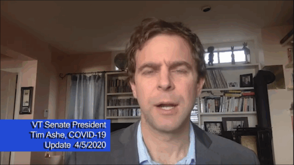 VT Senate Pres. Ashe COVID-19 Update 4/5