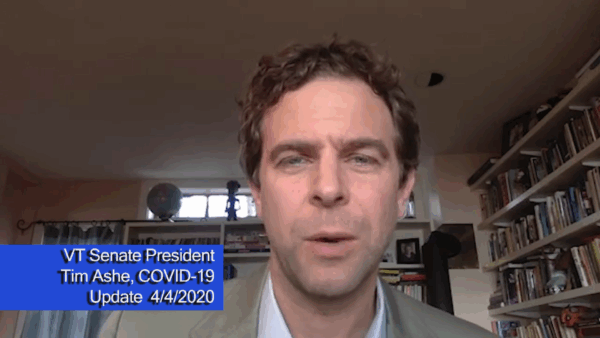 VT Senate Pres. Ashe COVID-19 Update 4/4