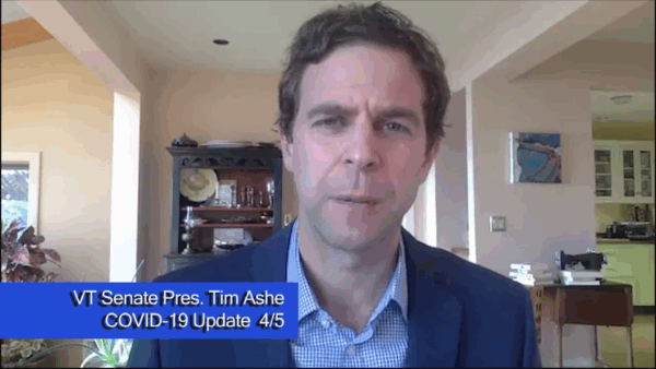 VT Senate Pres. Ashe COVID-19 Update 4/6