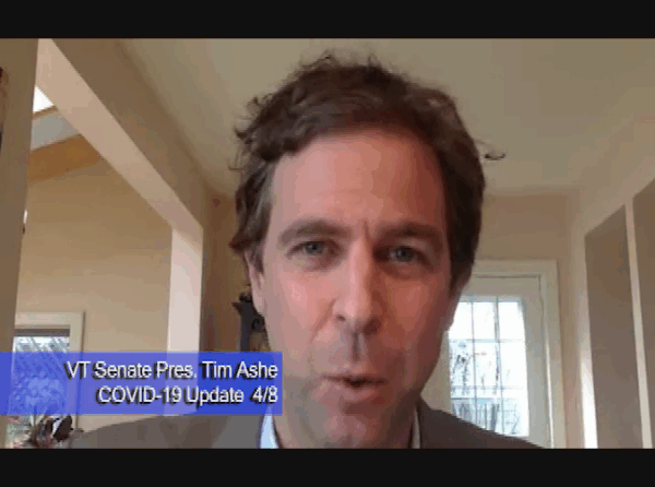 VT Senate Pres. Ashe- COVID-19 Update 4/8
