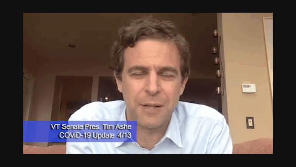 VT Senate Pres. Ashe COVID-19 Update 4/14