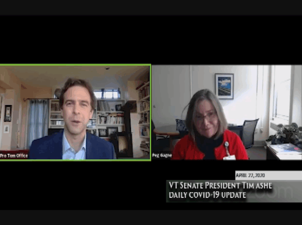 VT Sen. Pres. Tim Ashe COVID-19 Update 4/23