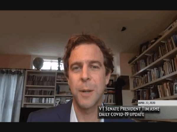 VT. Sen. Pres. Tim Ashe COVID-19 Update 4/24
