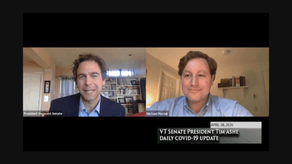 VT Sen. Pres. Tim Ashe COVID-19 Update 4/28