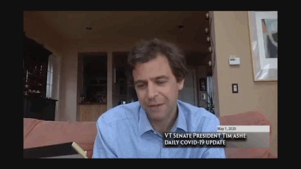 VT Sen. Pres. Tim Ashe COVID-19 Update 5/1
