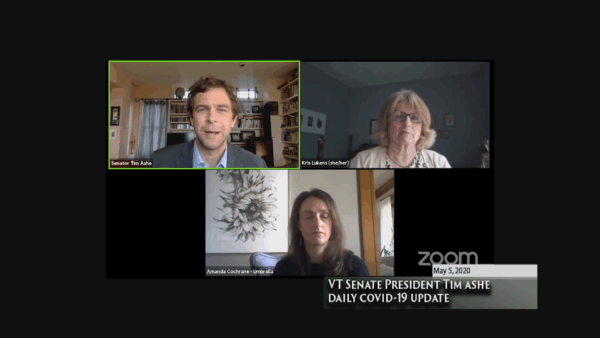 VT Sen. Pres. Tim Ashe COVID-19 Update 5/5