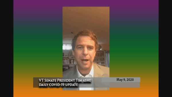 VT Sen. Pres. Tim Ashe COVID-19 Update 5/11