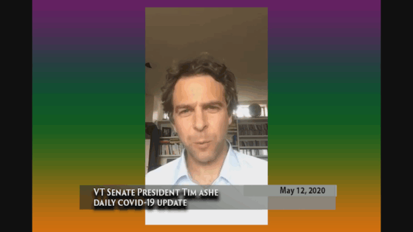 VT Sen. Pres. Tim Ashe COVID-19 Update 5/12