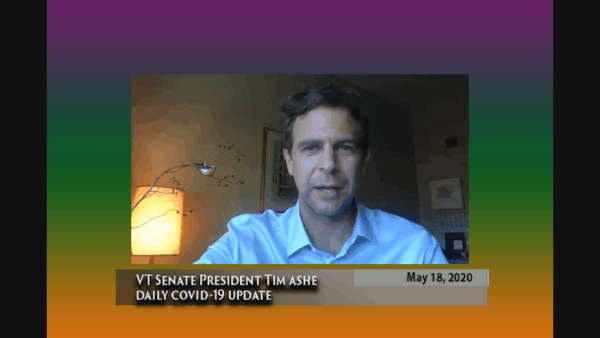 VT Sen. Pres. Tim Ashe COVID-19 Update 5/18