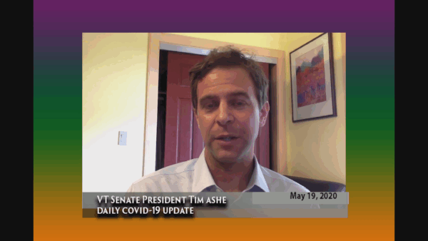 VT Sen. Pres. Tim Ashe COVID-19 Update 5/19