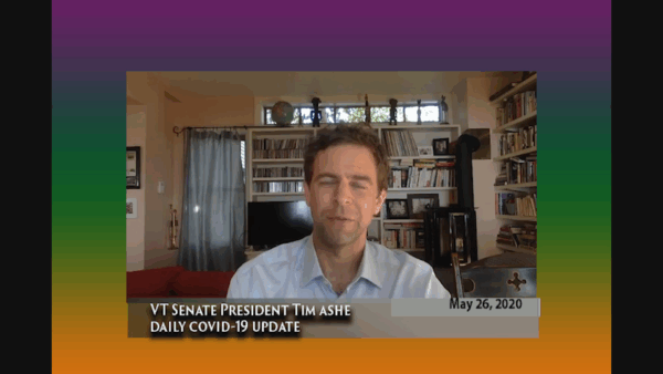 VT Sen. Pres. Tim Ashe COVID-19 Update 5/26