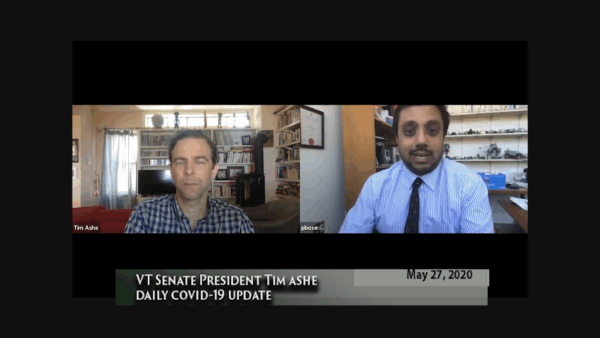 VT Sen. Pres. Tim Ashe COVID-19 Update 5/27