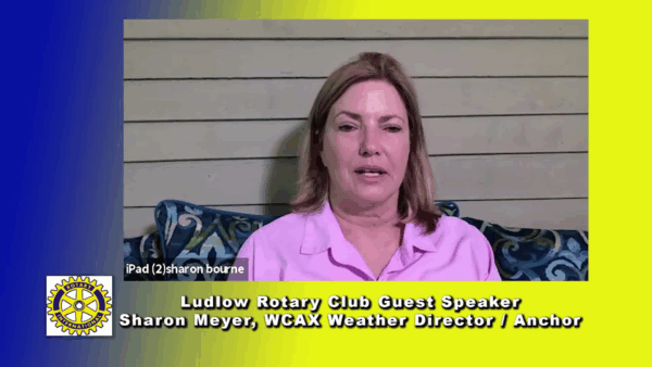 Sharon Meyer of WCAX at Ludlow Rotary