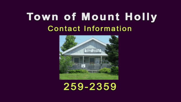 Mt. Holly Planning Commission 7/20
