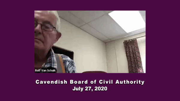 Cavendish Board of Civil Authority 7/27