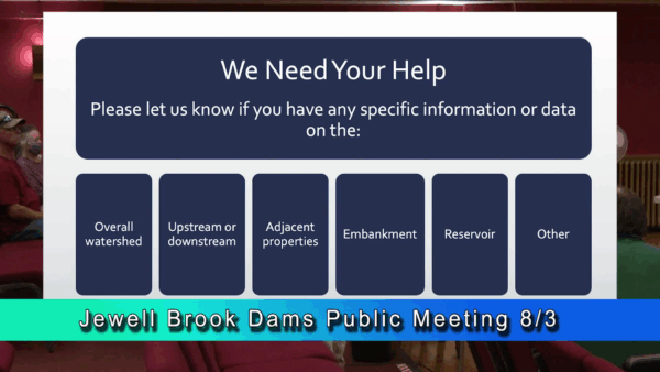 Jewell Brook Watershed Dams Info. #1