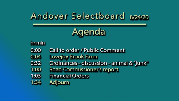 Andover Selectboard 8/24