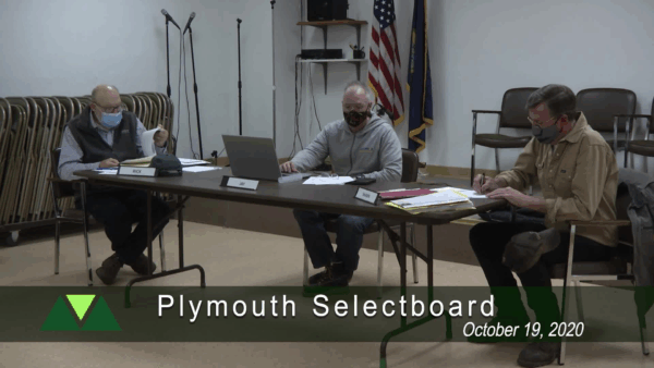 Plymouth Selectboard 10/19