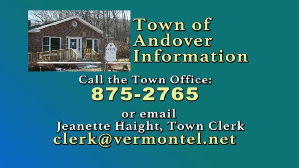 Andover Selectboard 10/26