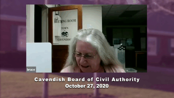 Cavendish Board of Civil Authority 10/27