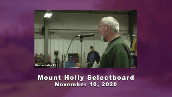 Mount Holly Selectboard 11/10