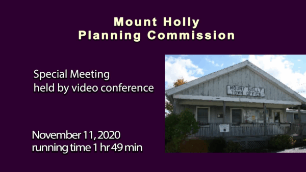 Mount Holly Planning Commission 11/11