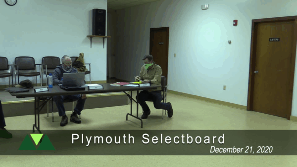 Plymouth Selectboard 12/21