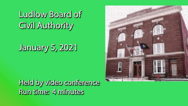 Ludlow Board of Civil Authority 1/5