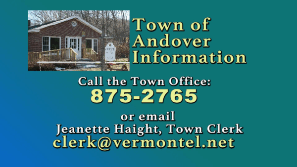 Andover Selectboard 1/11